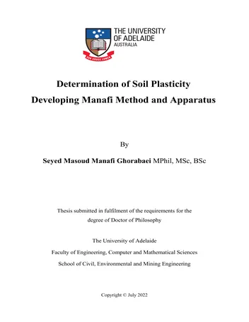 Más sobre Determinación de la Plasticidad del Suelo Desarrollando el Método y Aparato de Manafi.