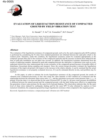 Más sobre Máquinas de Soporte Vectorial con Núcleo Lineal para Modelar las Respuestas de la Presión del Agua de Poros.