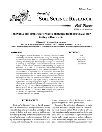 Más sobre Tecnología Analítica Innovadora y Más Simple (aat) para la Prueba de Nutrientes del Suelo_1