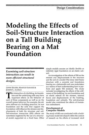 Más sobre Consideraciones de Diseño para Modelar los Efectos de la Interacción Suelo-Estructura