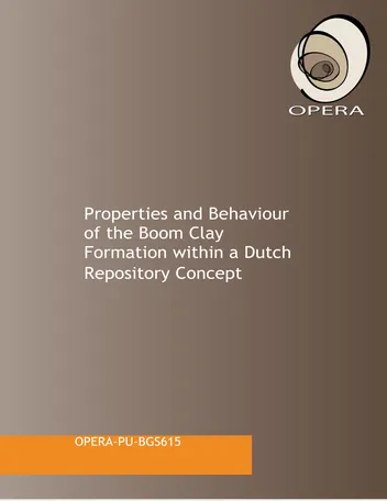 Más sobre Propiedades y Comportamiento de la Formación de Arcilla Boom Dentro de un Concepto de Repositorio Holandés (opera-pu-bgs6
